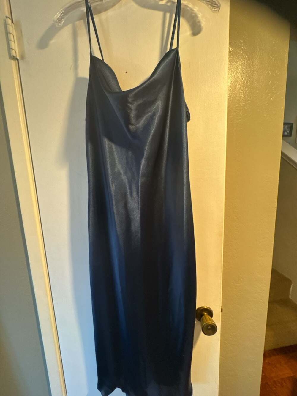Bebe navy Slip Dress M (8-10) Like New